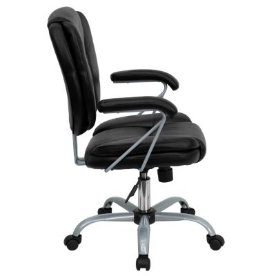 Flash Furniture Mid Back Black Glove Vinyl Executive Swivel Chair