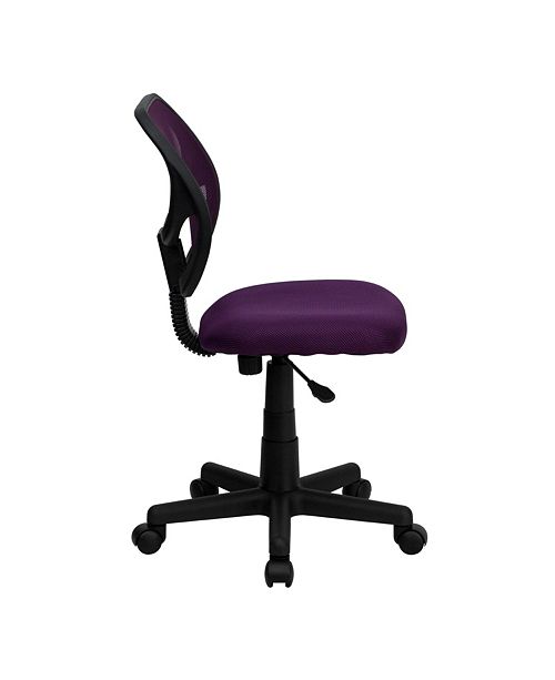 Flash Furniture Mid Back Purple Mesh Swivel Task Chair Reviews Furniture Macy S