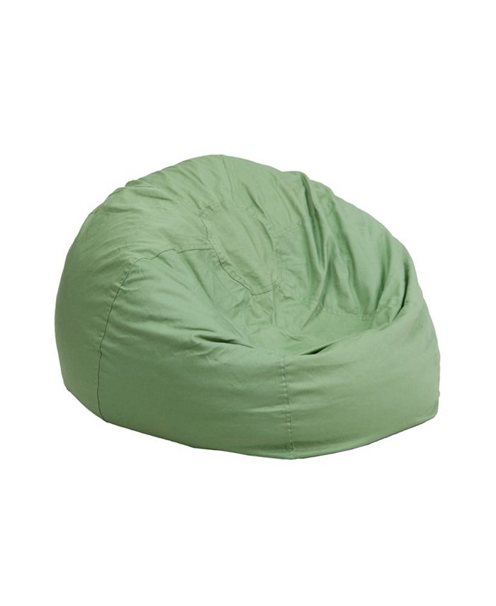 Flash Furniture Small Solid Green Kids Bean Bag Chair Macy's