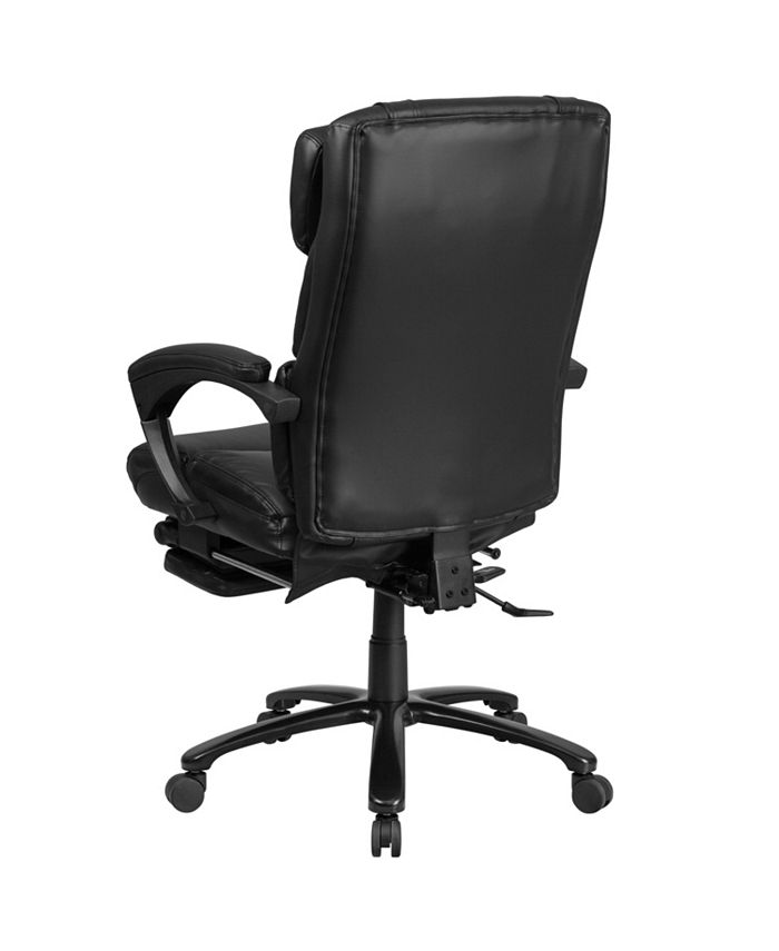 Flash Furniture High Back Black Leather Executive Reclining Swivel