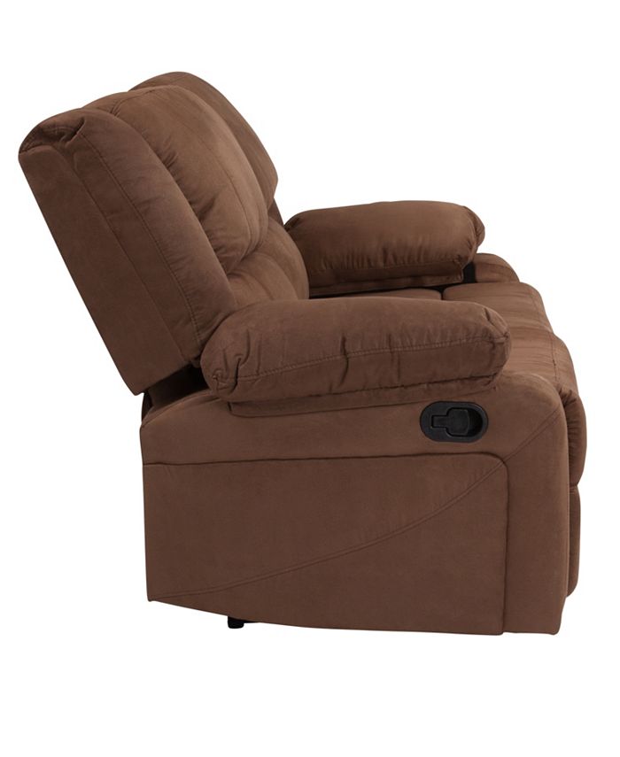 Flash Furniture Harmony Series Chocolate Brown Microfiber Loveseat With