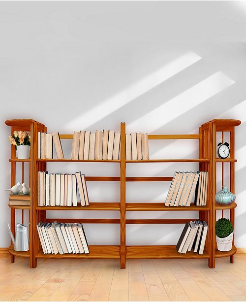 Yu Shan 3 Shelf Folding Stackable Bookcase 27 5 Wide Reviews