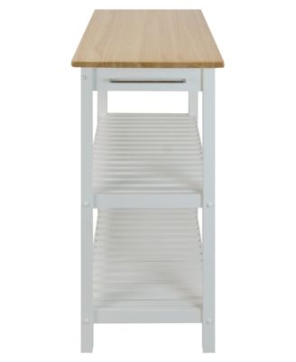 Kitchen Island with Solid Wood