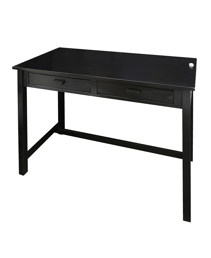 Yu Shan Jefferson Work Desk with Concealed Side Drawer, Concealment ...