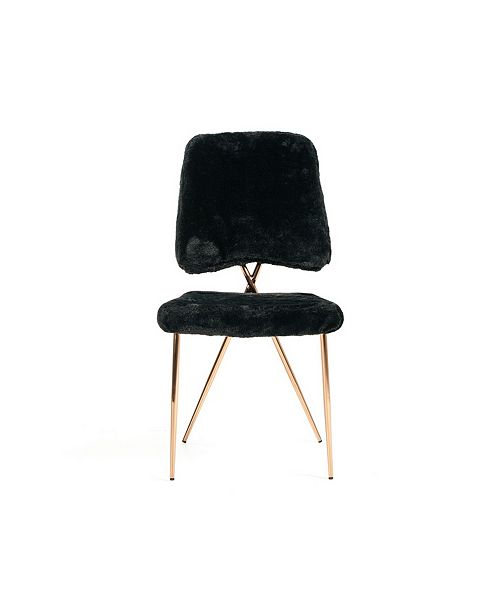 Vig Furniture Candace Modern Faux Fur Dining Chair Set Of 2 Reviews Furniture Macy S