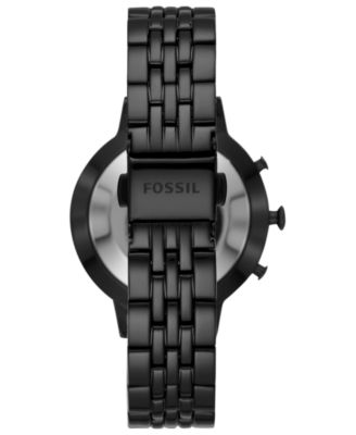 fossil smartwatch women black