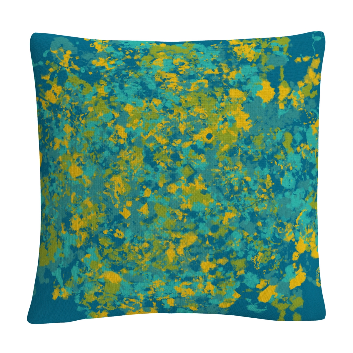 Abc Speckled Colorful Splatter Abstract 2Decorative Pillow, 16 x 16