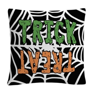 Baldwin Abc Trick Or Treat Web Halloween Decorative Pillow, 16" X 16" In Multi