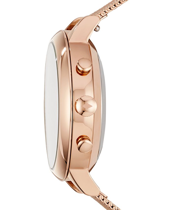 fossil jacqueline rose gold hybrid