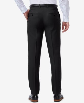 Men's Premium Comfort Slim-Fit Performance Stretch Flat-Front Dress Pants