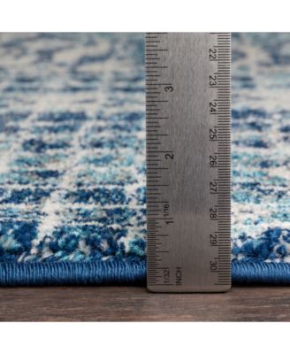 Harput HAP-1081 Dark Blue 5'3" x 7'3" Area Rug