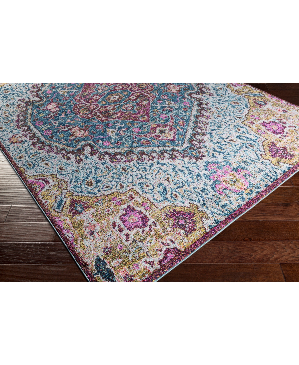 Closeout! Livabliss Anika Ani-1015 Aqua 5'3" x 7'3" Area Rug