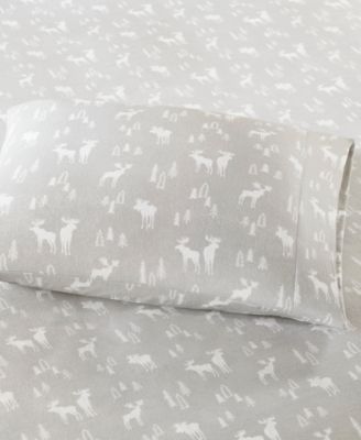 Printed Cotton Flannel 4-Pc. Sheet Set, Cal King