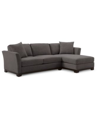 Elliot II 107" 2-Pc. Fabric Chaise Sectional Apartment Sofa, Created for Macy's