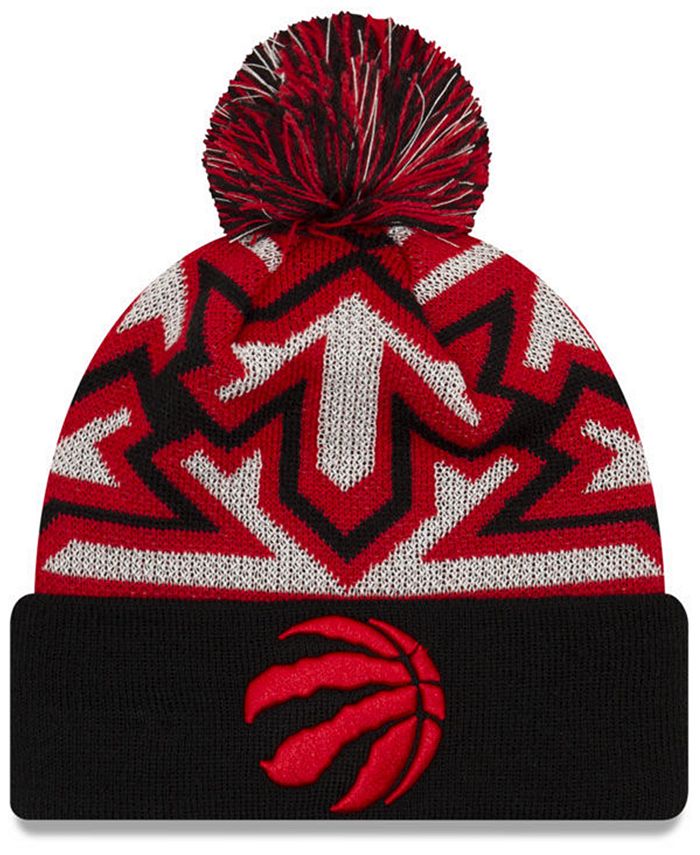 New Era Toronto Raptors Glowflake Cuff Knit Hat - Macy's
