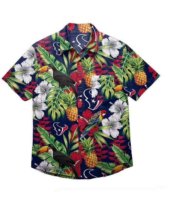 Forever Collectibles Men's Houston Texans Floral Camp Shirt & Reviews ...