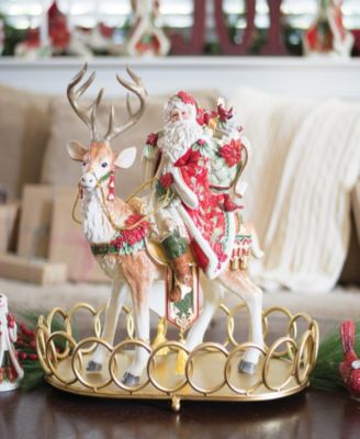 Santa and Stag Centerpiece