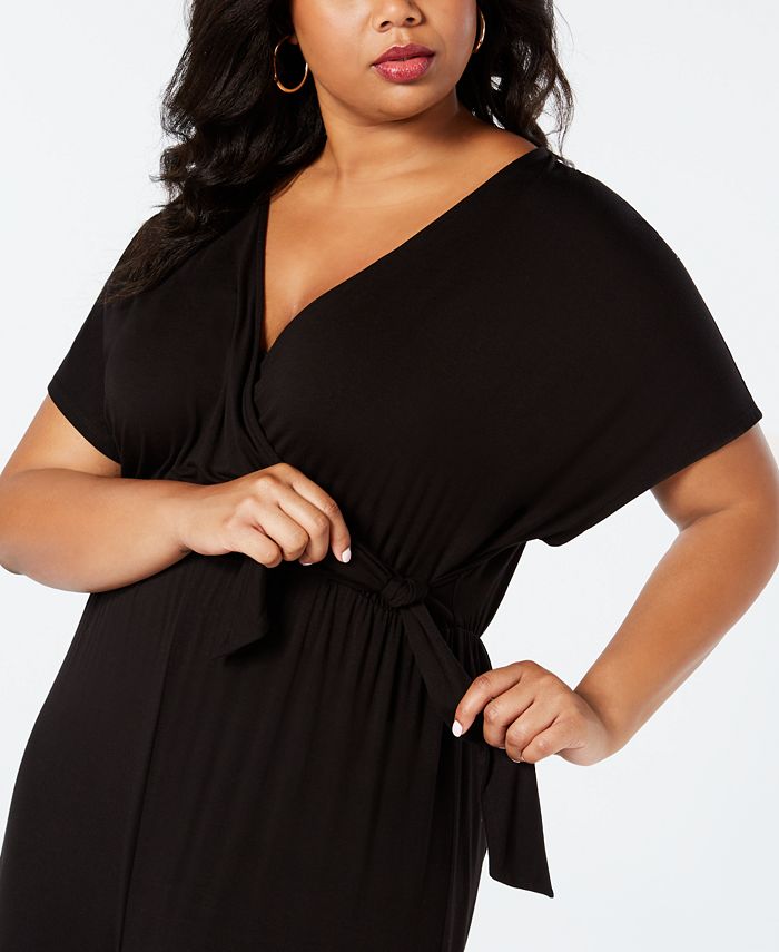 Soprano Plus Size Surplice Jumpsuit Macys 