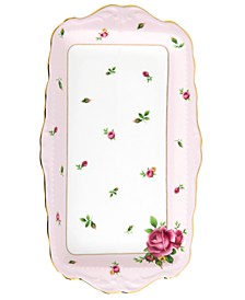 Old Country Roses Pink Vintage Sandwich Tray