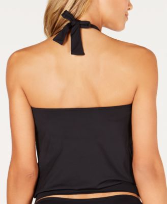 Michael Kors Embellished Blouson Tankini Top