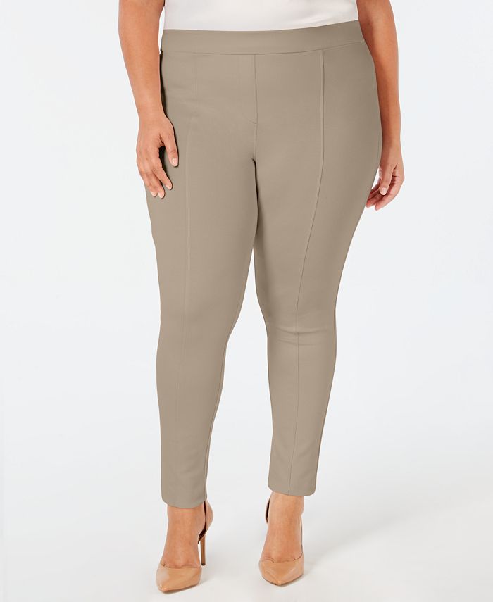 Style & Co Plus Size Seamed Ponte Leggings, Created for Macy's - Macy's