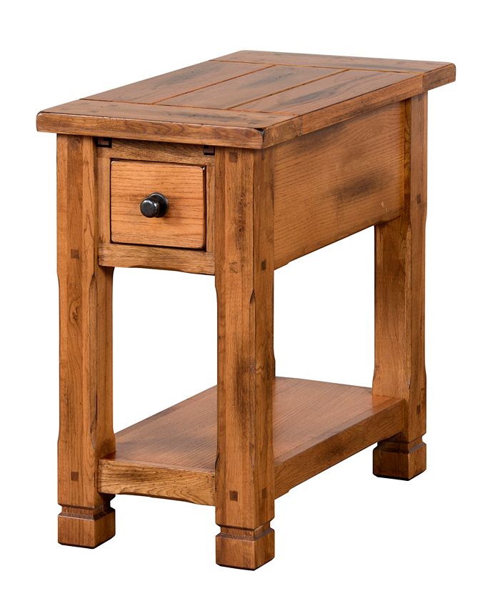 Sunny Designs Sedona 27"H Rustic Oak Chair Side Table Macy's