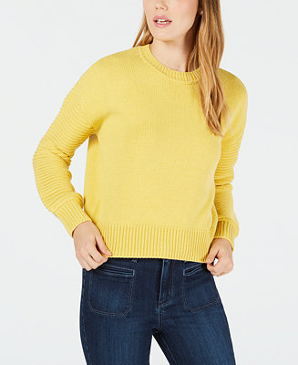 Maison Jules Ribbed-Sleeve Sweater, Created for Macy's & Reviews ...