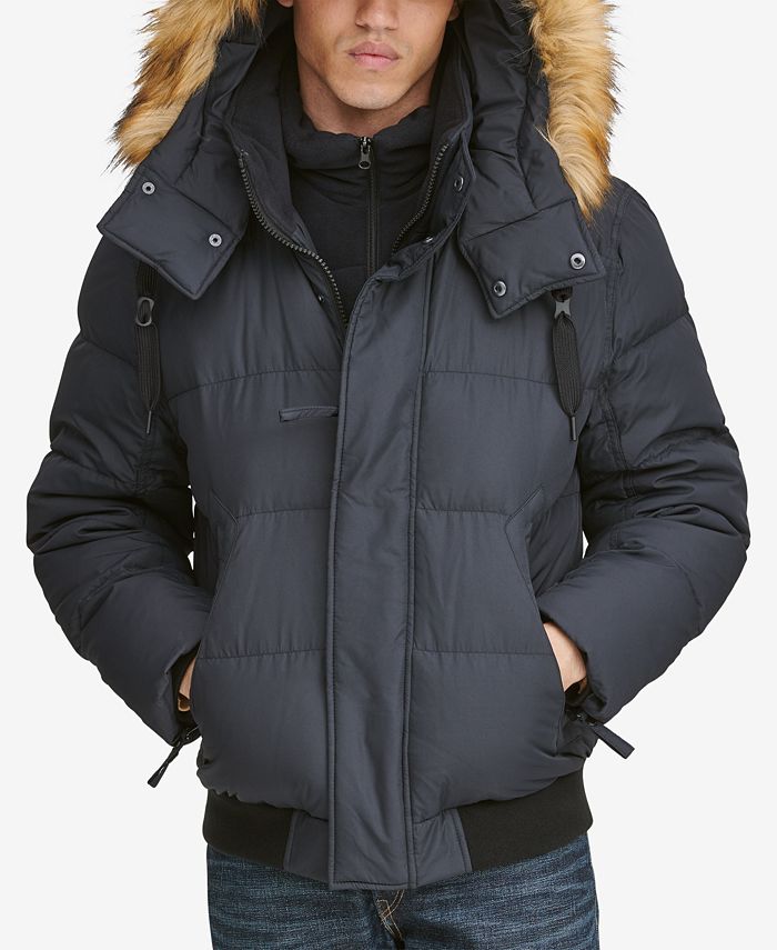 Marc New York Men's Clemont Down Jacket with Removable Hood - Macy's
