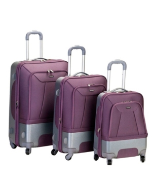 Rockland Rome 3-pc. Hardside Luggage Set In Lavender