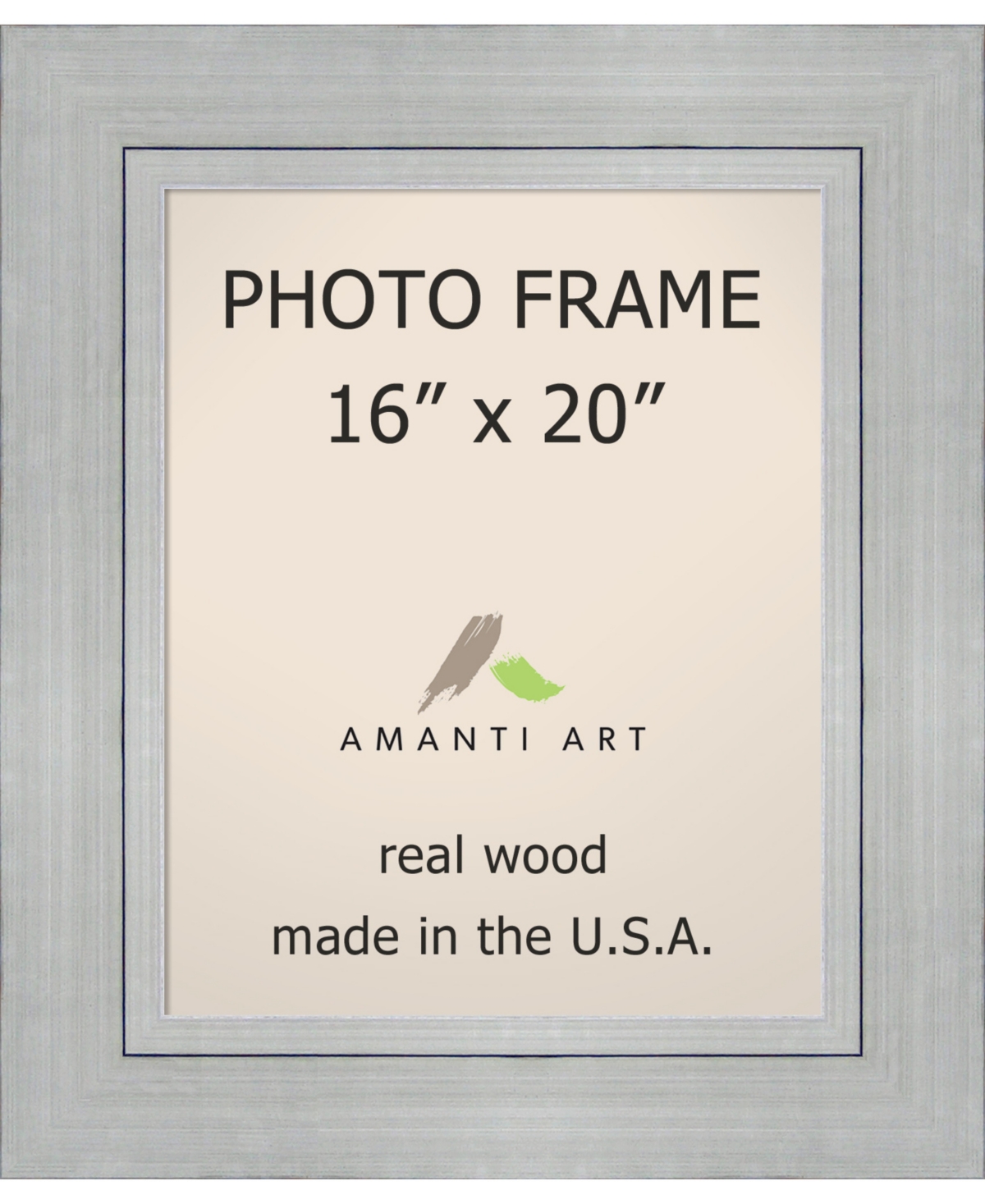 Amanti Art Romano Silver 16 X 20 Opening Wall Picture Photo Frame