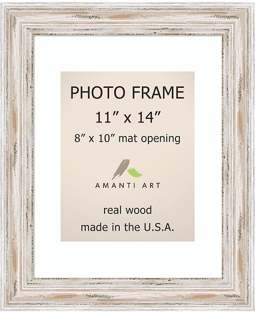 Amanti Art Alexandria Whitewash 11 X 14 Matted 8 X 10 Opening