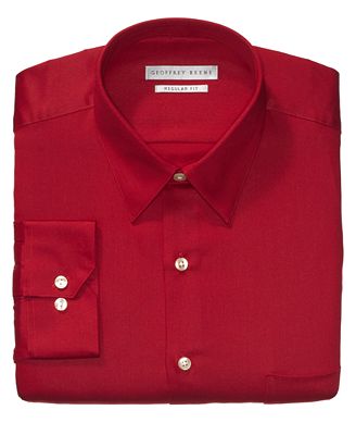 Geoffrey Beene Classic-Fit Sateen Solid Dress Shirt - Dress Shirts ...