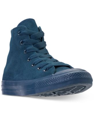 blue suede converse high tops