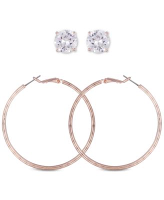 rose gold hoop earrings