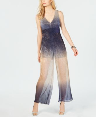 navy and gold jumpsuit