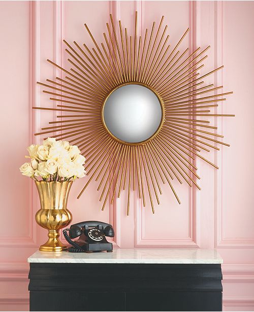 Two S Company Sunburst Plain Glass Wall Mirror Reviews All