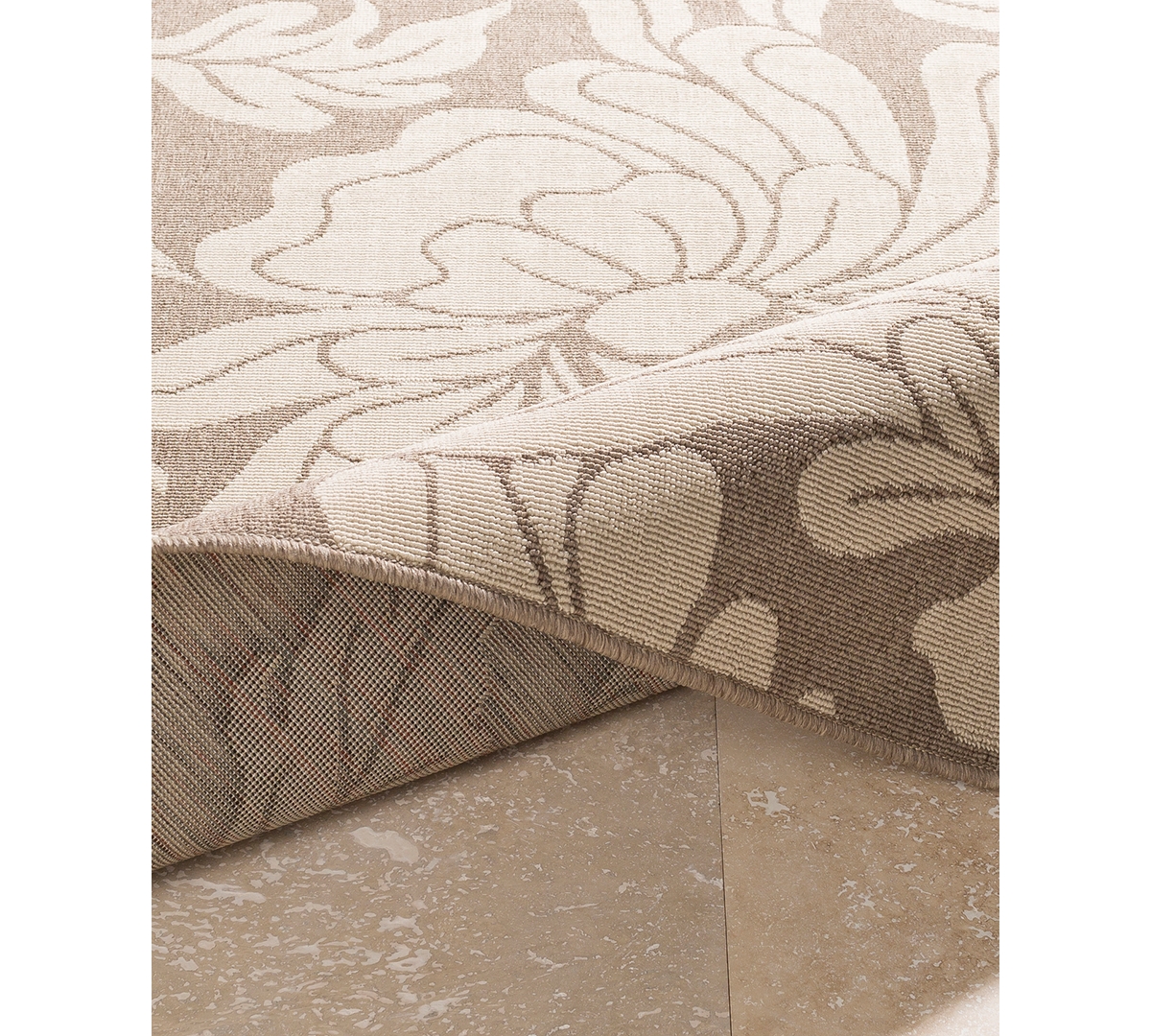 Livabliss Alfresco Alf-9616 Camel 8'9" Square Area Rug, Indoor/Outdoor