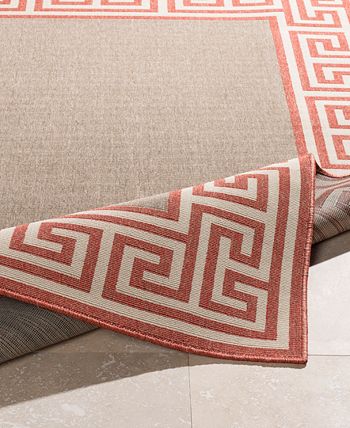 Surya - Alfresco ALF-9628 Rust 8'9" Square Area Rug