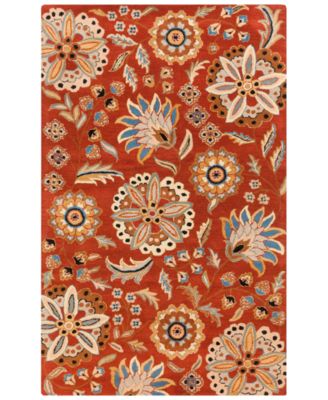 Surya - Athena ATH-5126 Burnt Orange 5' x 8' Area Rug