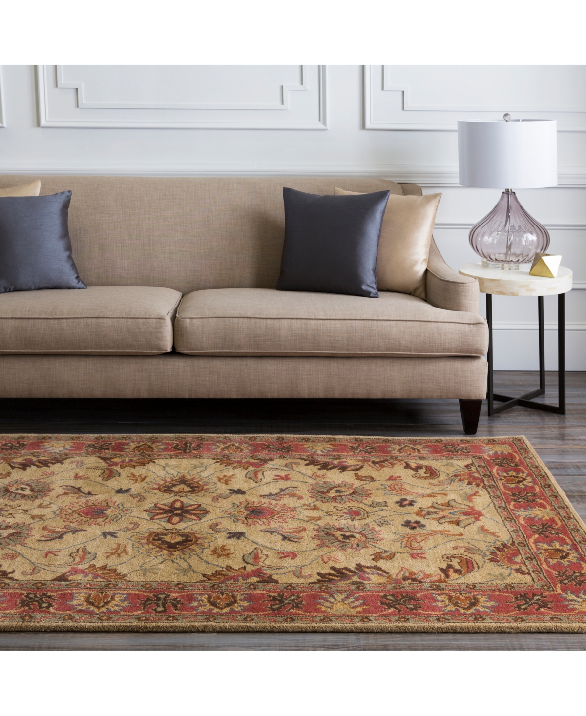 Livabliss Caesar Cae-1001Square Area Rug - Camel
