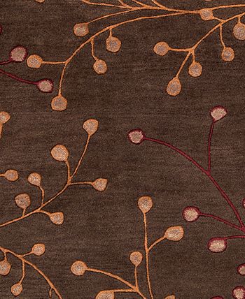Surya - Athena ATH-5052 Dark Brown 3' x 12' Runner Area Rug