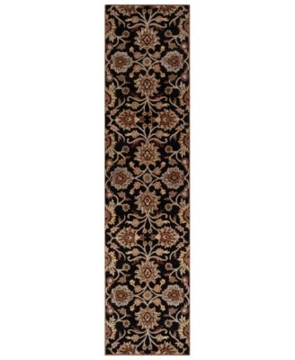 Livabliss - Caesar CAE-1053 Black 2'6" x 8' Runner Area Rug