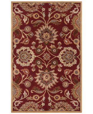 Livabliss - Caesar CAE-1061 Burgundy 6' x 9' Area Rug