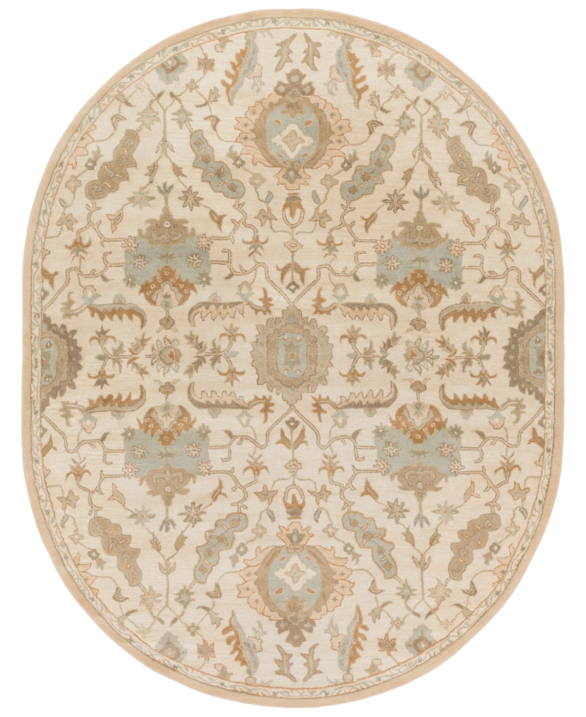Surya Caesar Cae-1166 Beige 6' x 9' Oval Area Rug - Beige