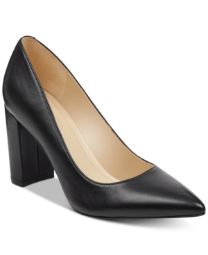 image of Marc Fisher Viviene Block-Heel Pumps Women-s Shoes
