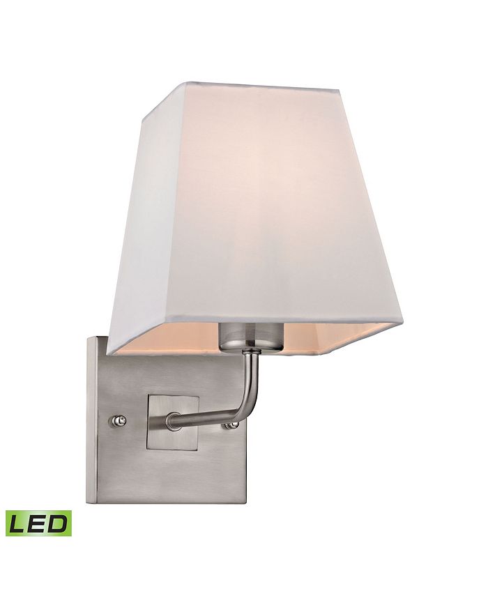 Macy's Beverly Collection 1 light WALL sconce in Brushed Nickel