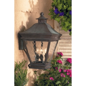 Elk Lighting Artistic Ltg-wall Lantern, Charcoal, Water Glass