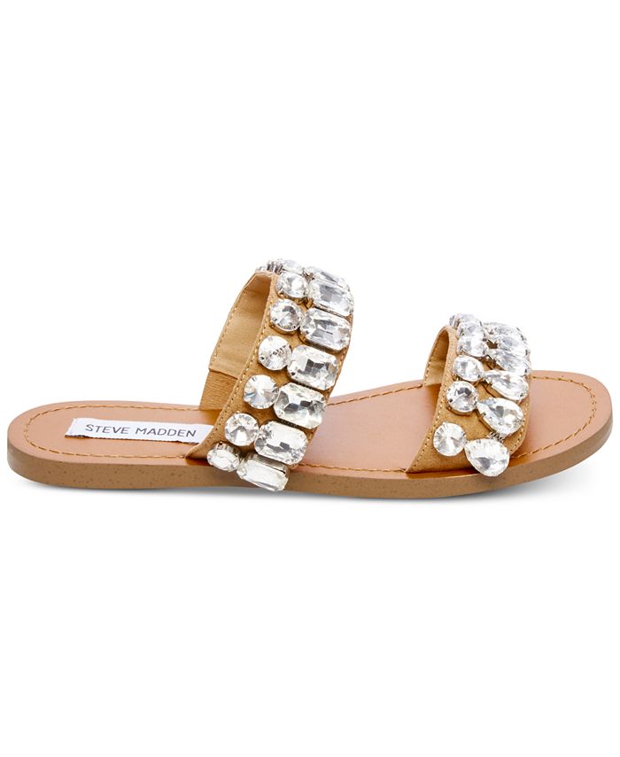 Steve Madden Women's Reason Jeweled Sandals - Macy's