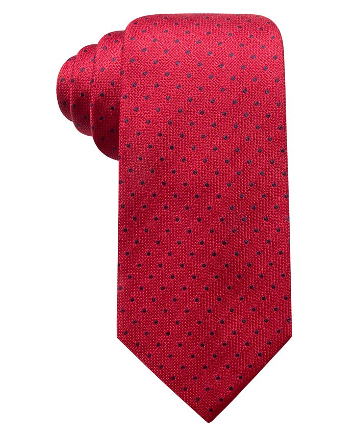 Club Room Men's Harkness Classic Dot Silk Tie, Created for Macy's - Macy's