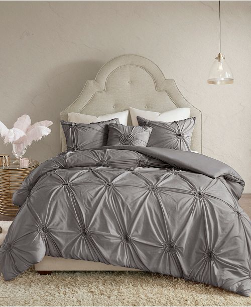 Madison Park Leila 4 Pc King California King Duvet Cover Set